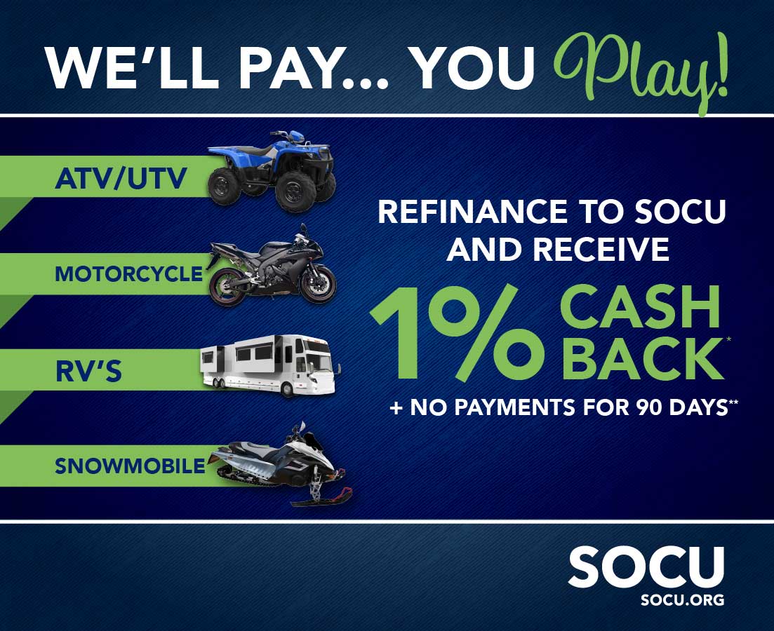 RV Refi 1% Cash Back