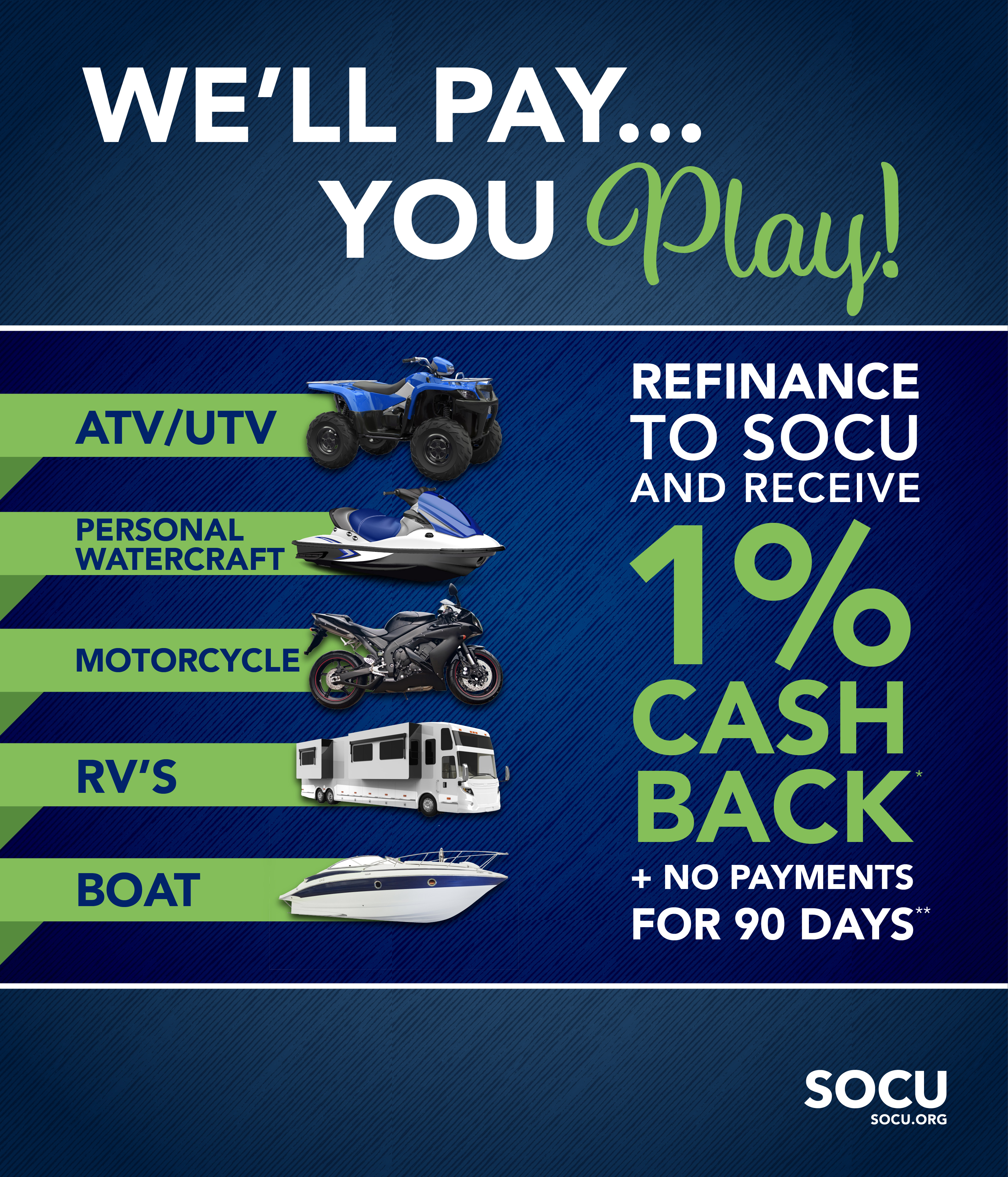 RV Refi 1% Cash Back